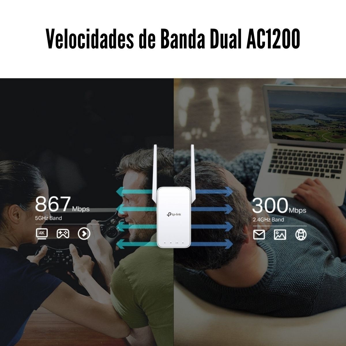 EXTENSOR MESH TP-LINK RE315 AC1200 WI-FI DUAL BAND - 4
