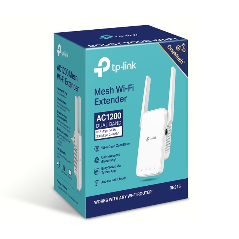 EXTENSOR MESH TP-LINK RE315 AC1200 WI-FI DUAL BAND - 5