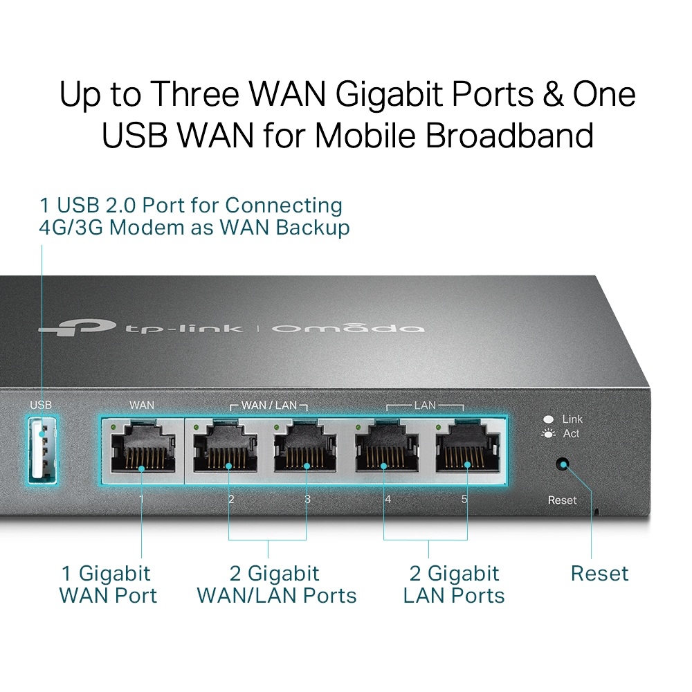 ROUTER VPN TP-LINK ER605 GIGABIT OMADA LOAD BALANCE - 3