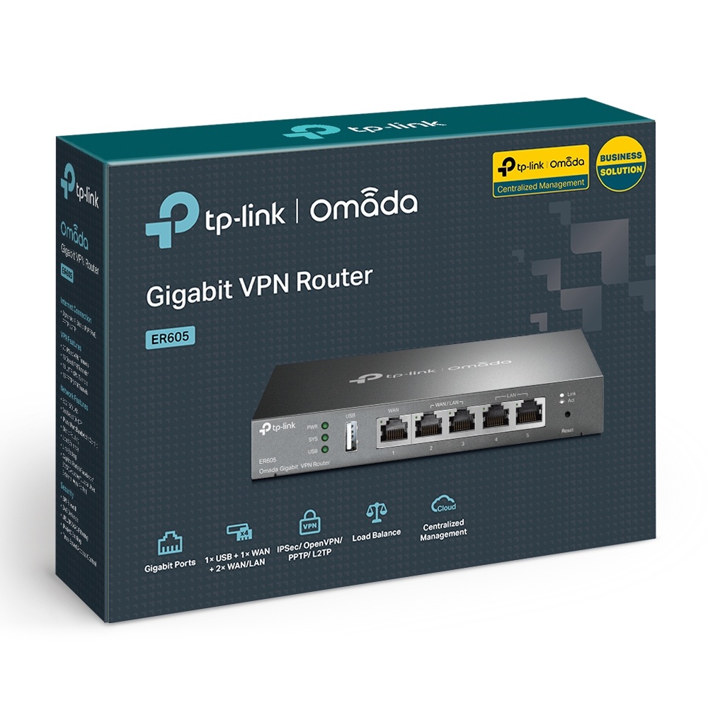 ROUTER VPN TP-LINK ER605 GIGABIT OMADA LOAD BALANCE - 5