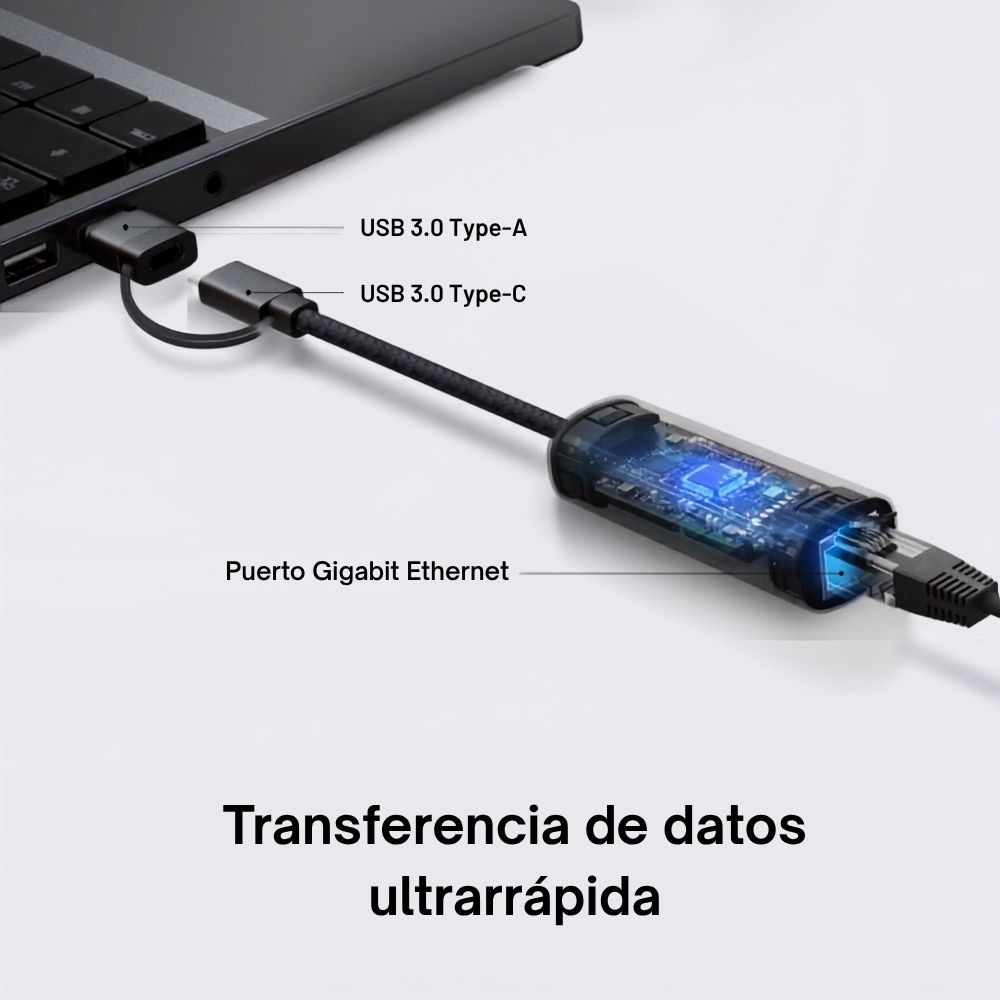 ADAPTADOR DE RED TP-LINK UE310C USB TYPE-C TO GIGABIT - 3