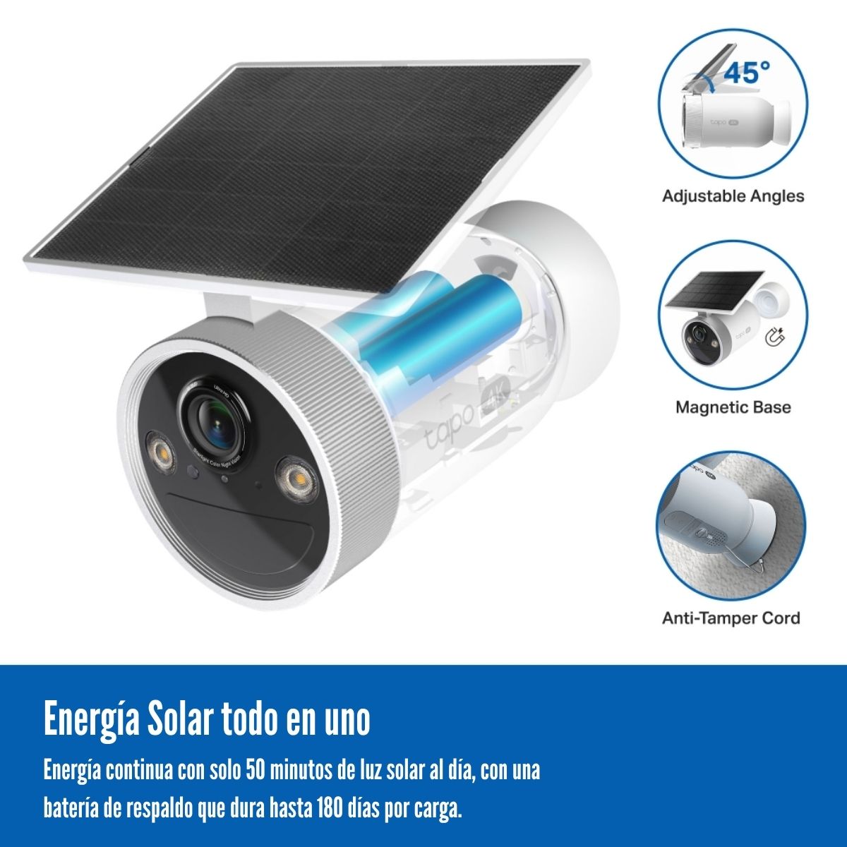 CÁMARA WIFI TP-LINK TAPO C465 4K UHD KIT CON PANEL SOLAR - 2