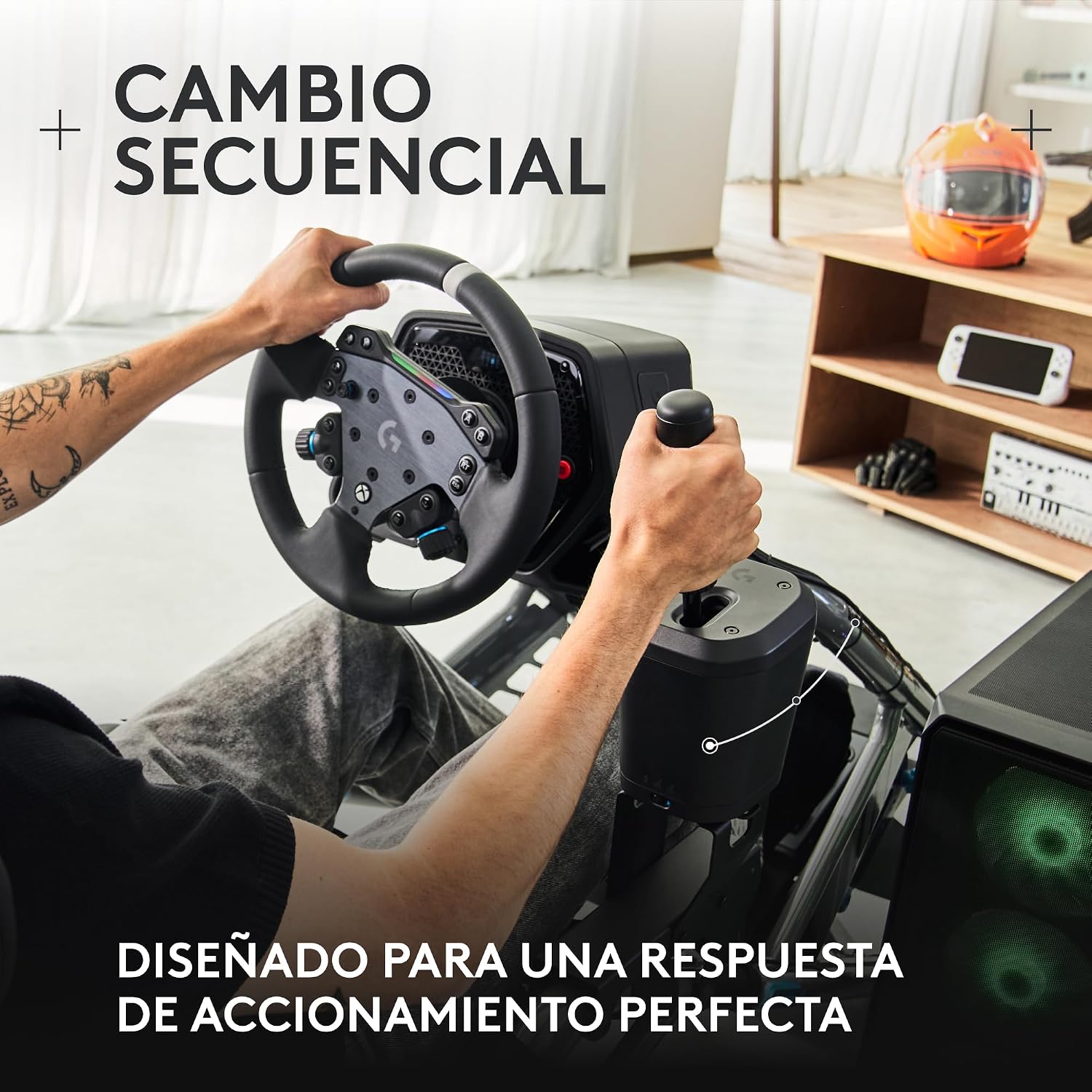 PALANCA DE CAMBIOS 2 EN 1 LOGITECH RS SHIFTER Y HANDBRAKE - 3
