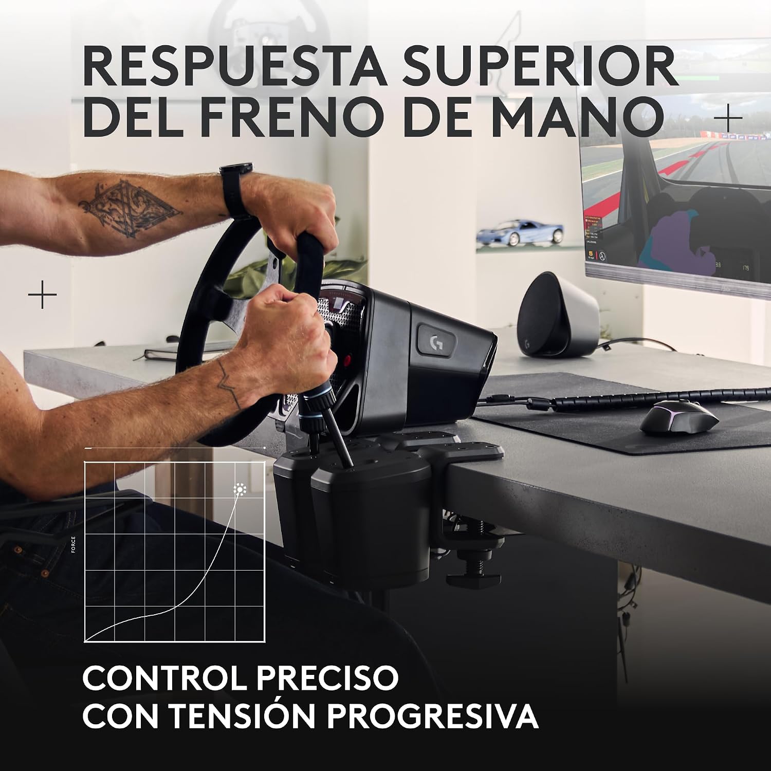 PALANCA DE CAMBIOS 2 EN 1 LOGITECH RS SHIFTER Y HANDBRAKE - 4