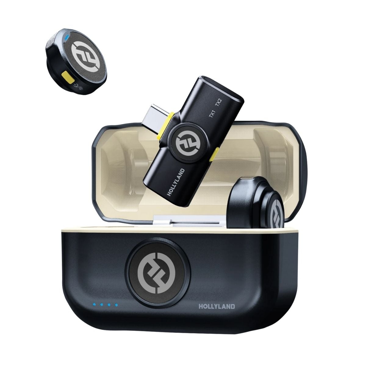 MICRÓFONO LAVALIER HOLLYLAND LARK M2 (USB-C) - NEGRO - 1