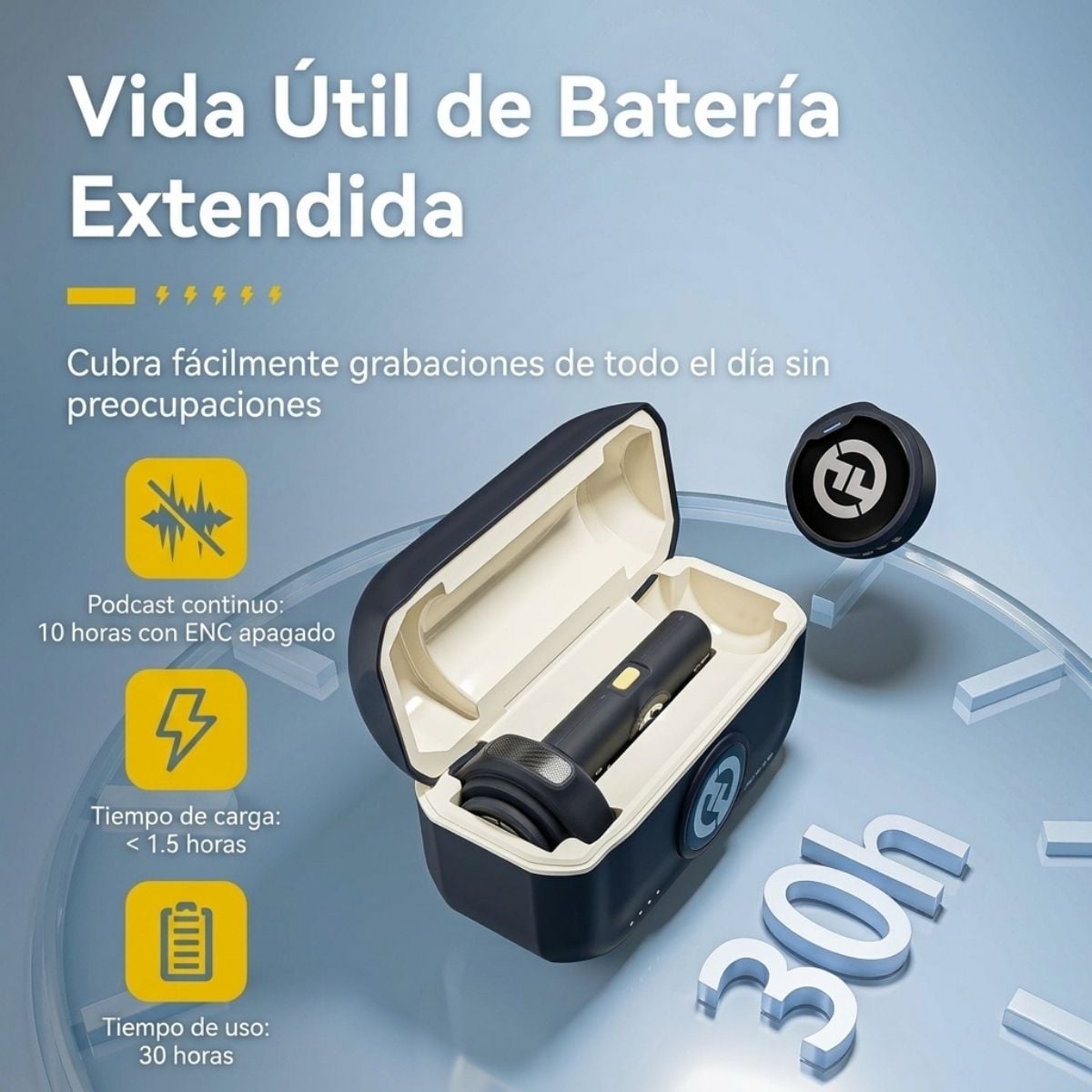 MICRÓFONO LAVALIER HOLLYLAND LARK M2 (USB-C) - NEGRO - 6