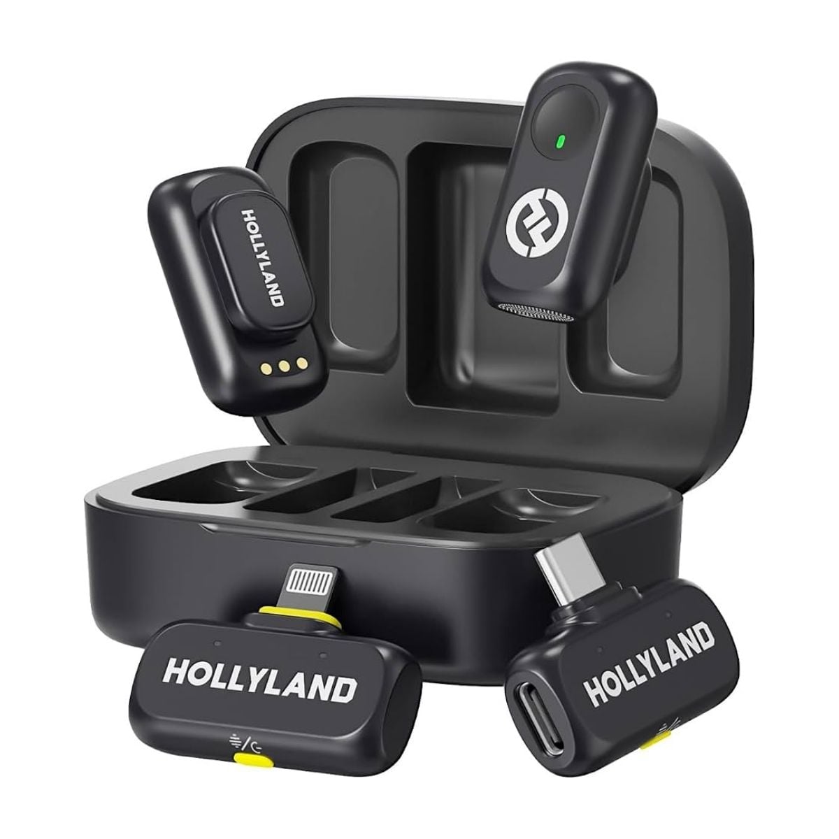 MICRÓFONO LAVALIER HOLLYLAND LARK A1 COMBO - NEGRO - 1