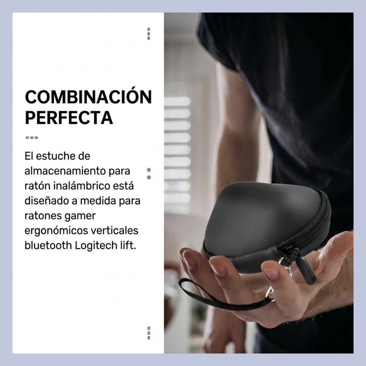 ESTUCHE PARA MOUSE LOGITECH LIFT VERTICAL RÍGIDO VIAJERO - 7