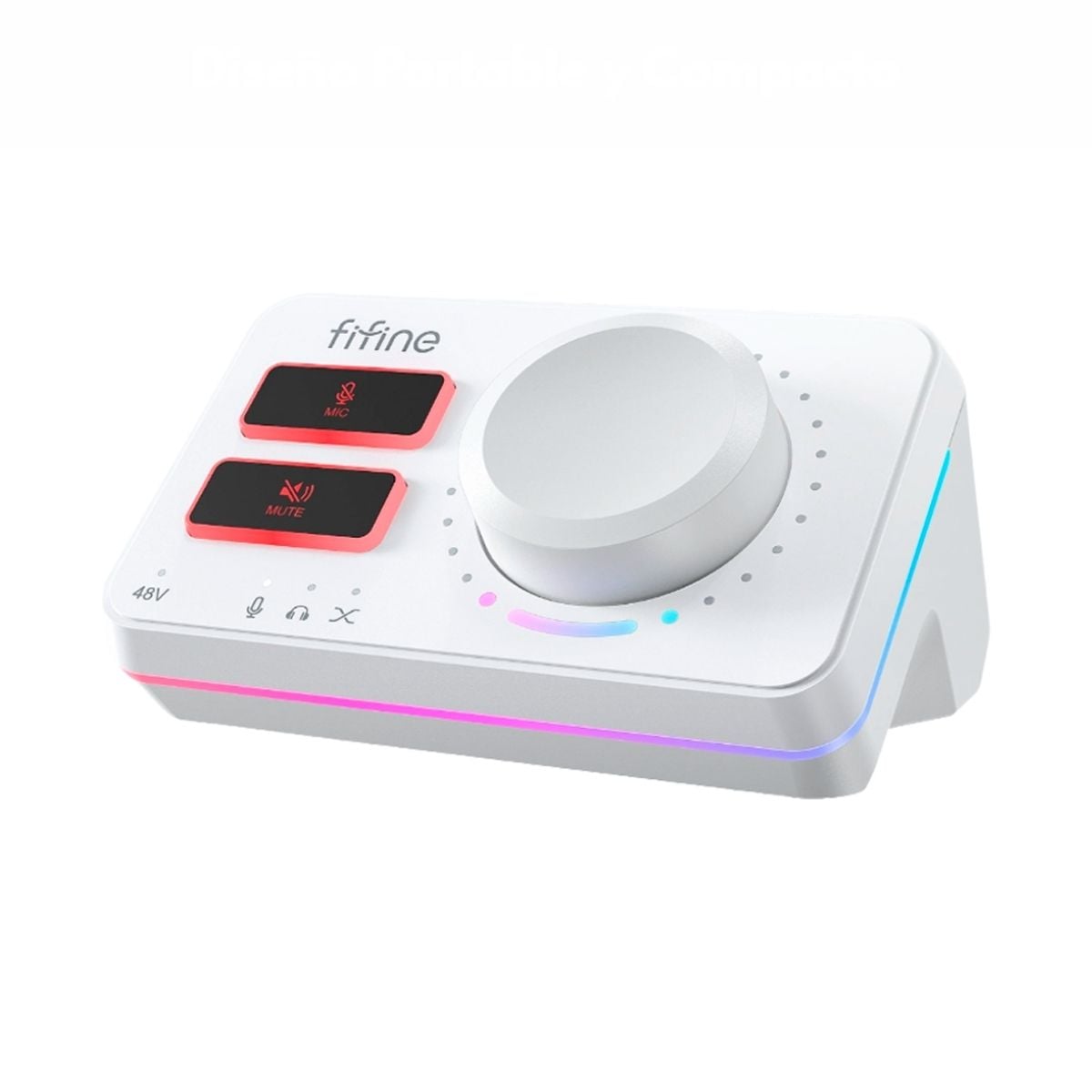 MIXER FIFINE AMPLIGAME SC9 RGB USB - BLANCO - 1