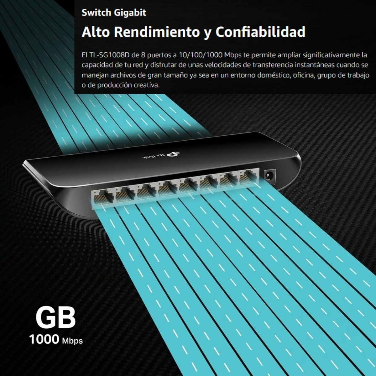 SWITCH TP-LINK TL-SG1008D DE 8 PUERTOS GIGABIT - 2