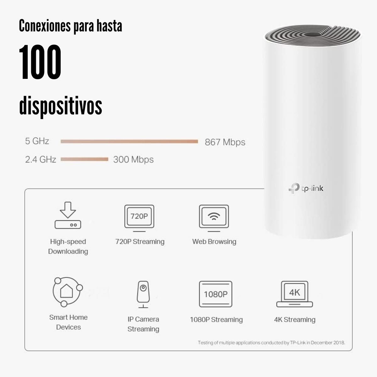SISTEMA WI-FI MESH TP-LINK DECO E4 (2-PACK) AC1200 - 4