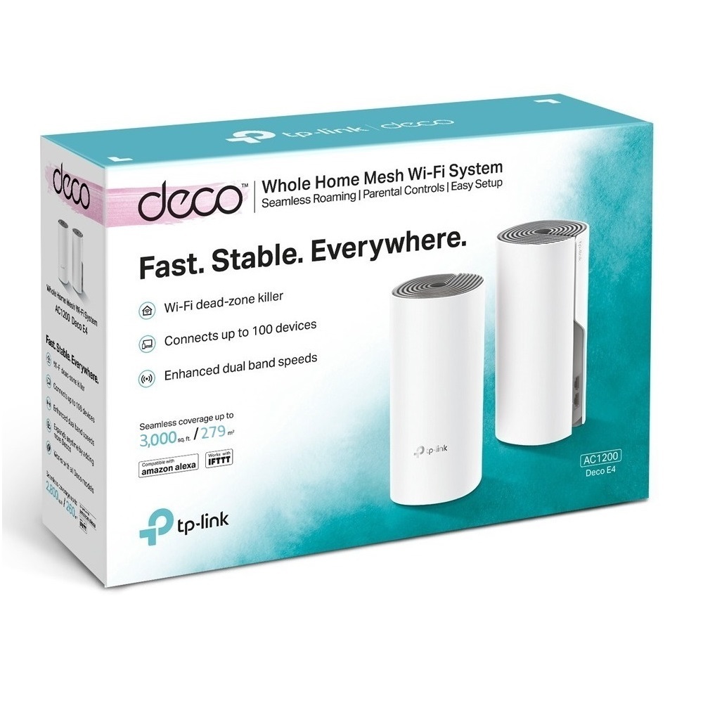 SISTEMA WI-FI MESH TP-LINK DECO E4 (2-PACK) AC1200 - 6