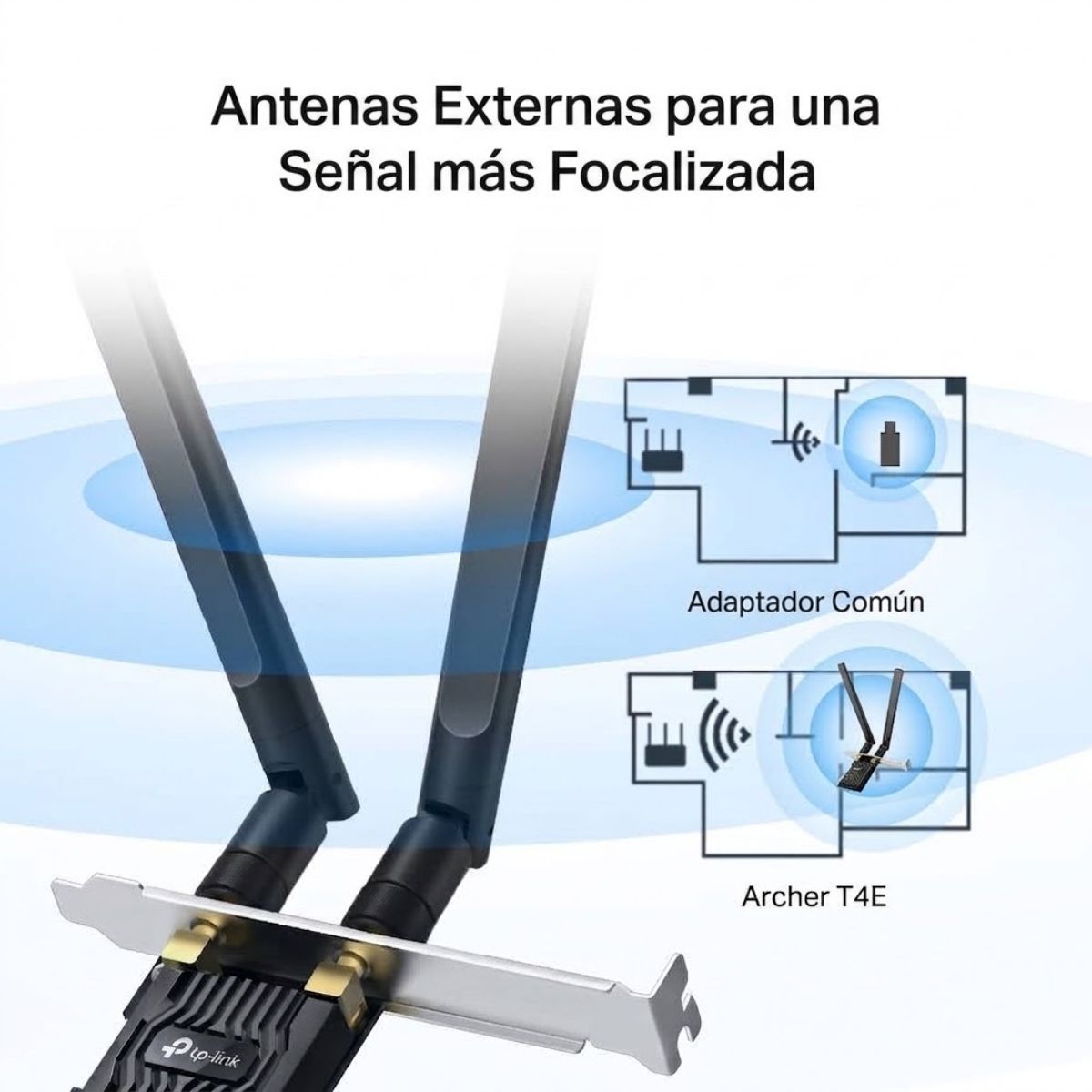 ADAPTADOR PCIE TP-LINK ARCHER T4E WIFI BLUETOOTH 5.0 AC1200 - 4