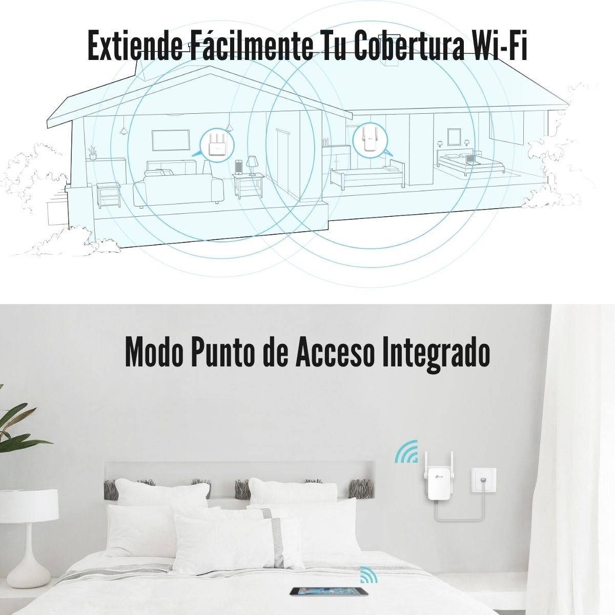 EXTENSOR DE COBERTURA TP-LINK RE205 WI-FI DUAL BAND AC750 - 3