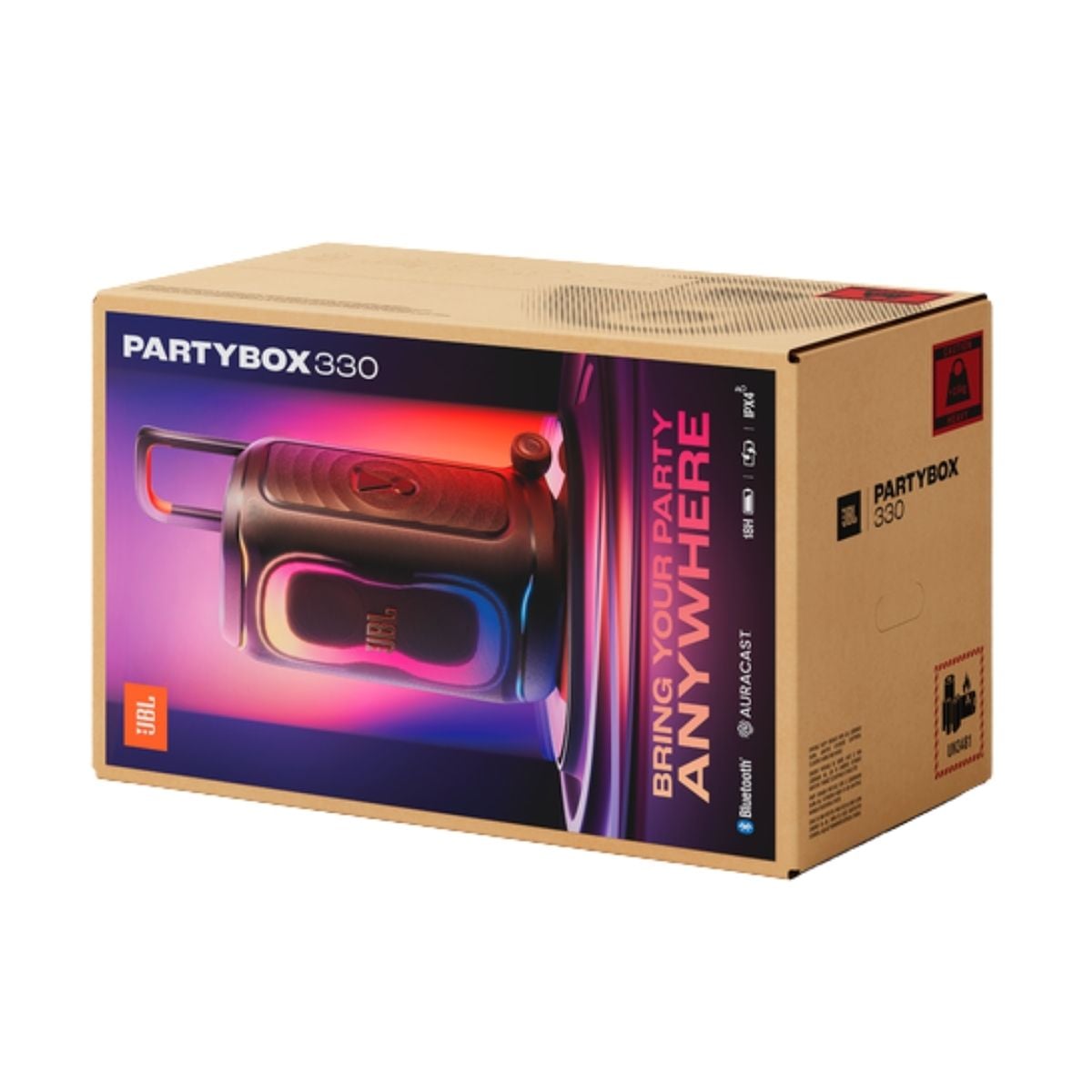 PARLANTE JBL PARTYBOX 330 BLUETOOTH 6.0 280W - NEGRO - 6