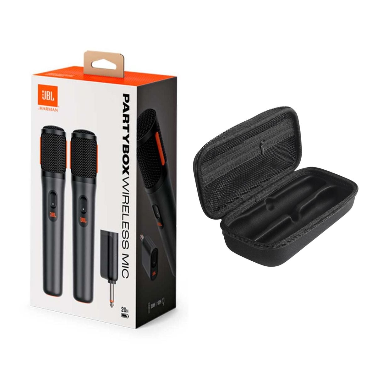 MICRÓFONO JBL PARTYBOX WIRELESS RECARGABLE + ESTUCHE RÍGIDO - 1