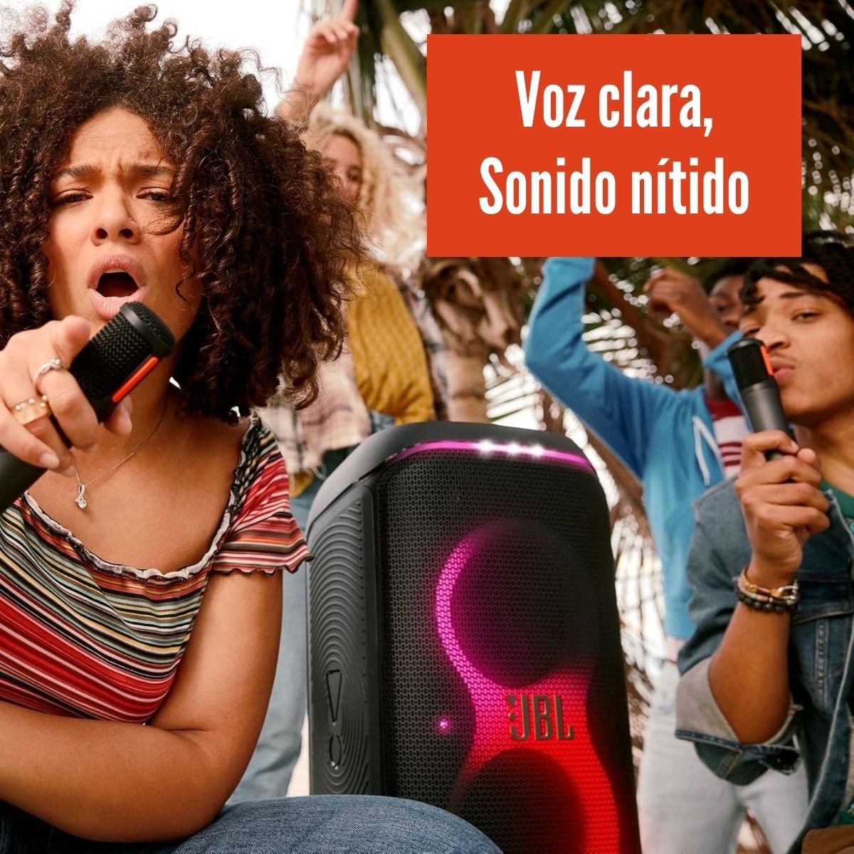 MICRÓFONO JBL PARTYBOX WIRELESS RECARGABLE + ESTUCHE RÍGIDO - 3
