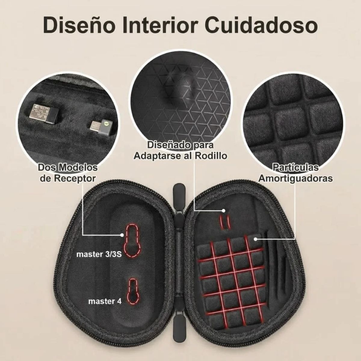 ESTUCHE PARA MOUSE LOGITECH MX MASTER 4 (3S Y 3) RÍGIDO VIAJERO - 3