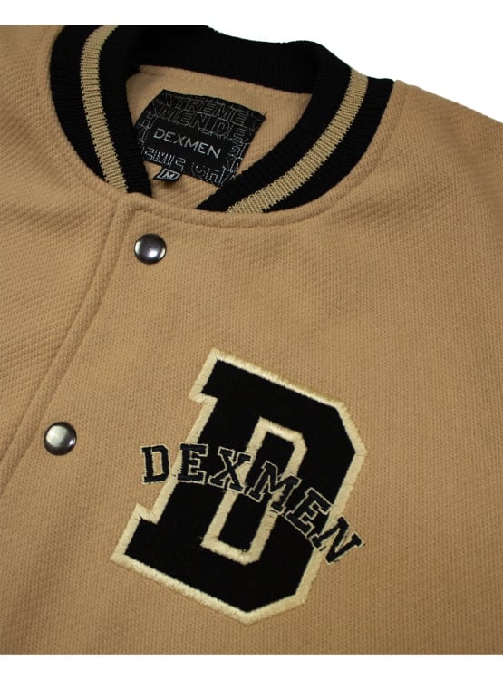CASACA DEXMEN PAÑO BORDADA BEIGE - 3