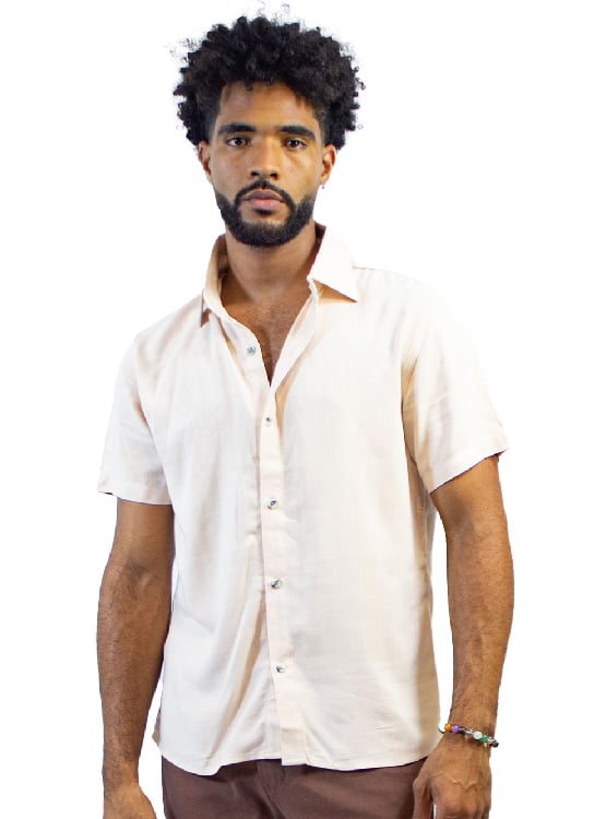 CAMISA DEXMEN CASUAL BEIGE - 1