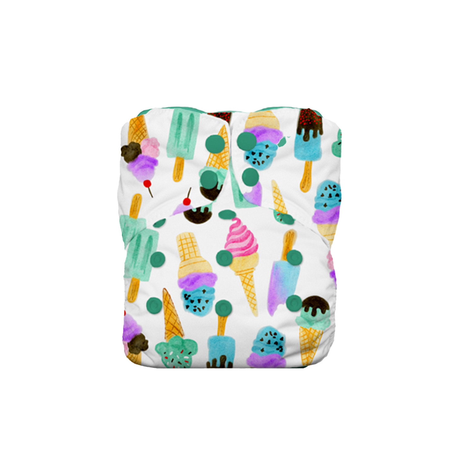PAÑAL ECOLOGICO THIRSTIES STAY DRY NATURAL ALL IN ONE - WE ALL SCREAM - 1