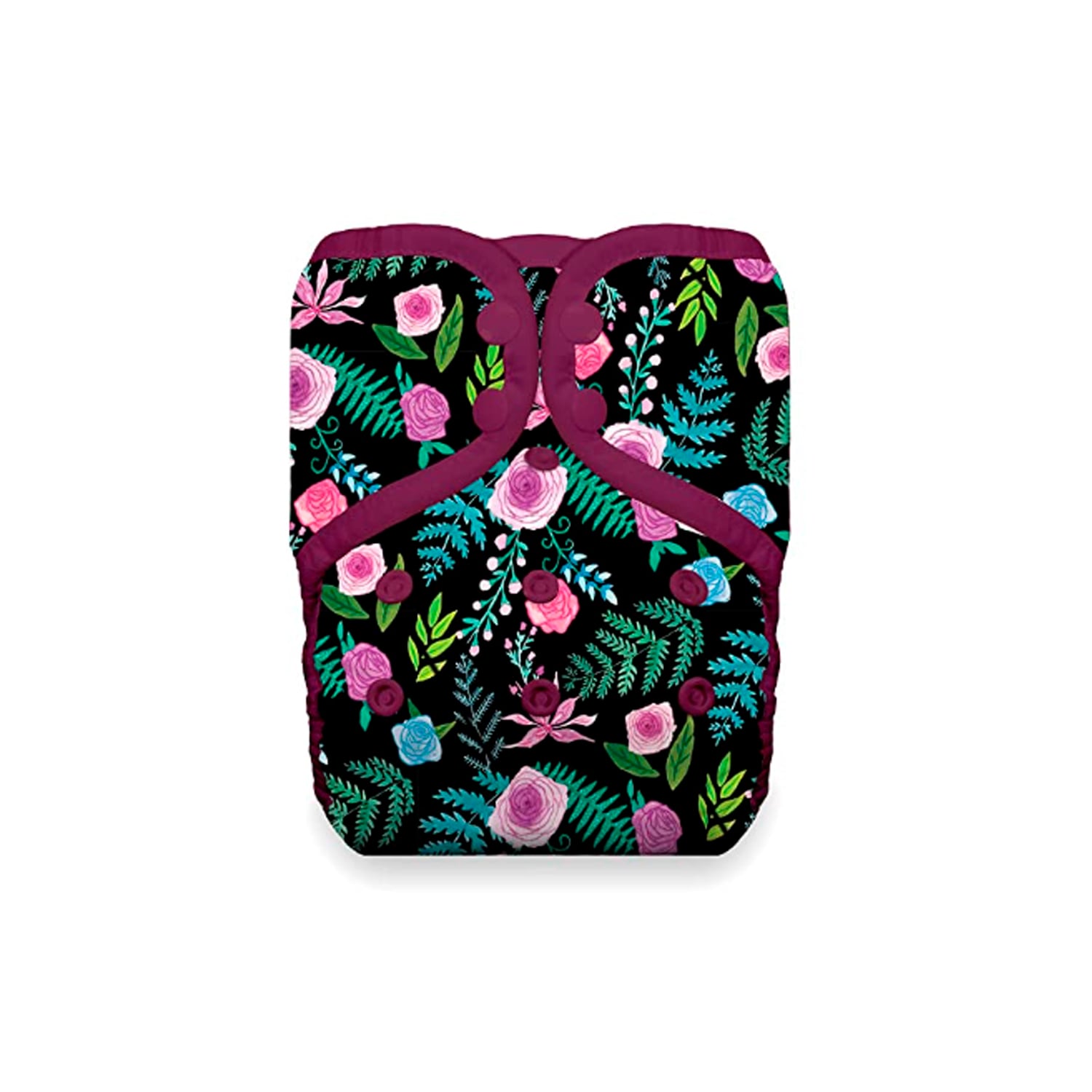 PAÑAL ECOLOGICO THIRSTIES SNAP POCKET DIAPER UNITALLA FLORIBUNDA - 1