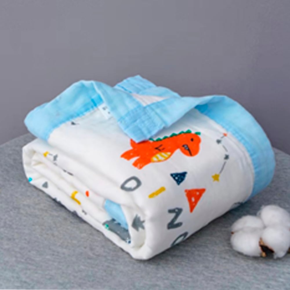 MANTA DE MUSELINA PARA BEBE 100% ALGODÓN 6 CAPAS - 1