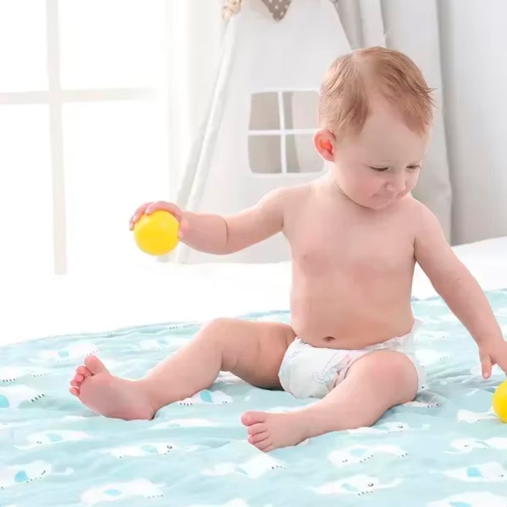 MANTA DE MUSELINA PARA BEBE 100% ALGODÓN 6 CAPAS - 2