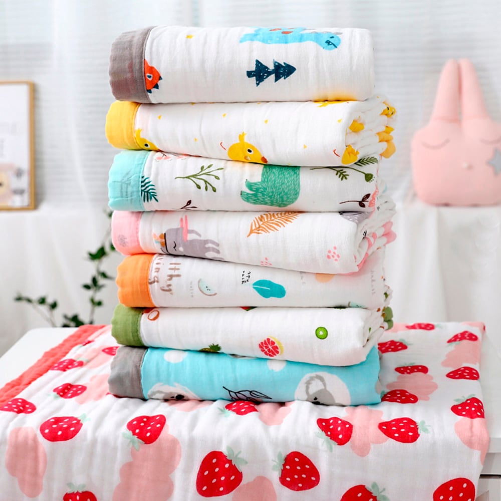 MANTA DE MUSELINA PARA BEBE 100% ALGODÓN 6 CAPAS - 3