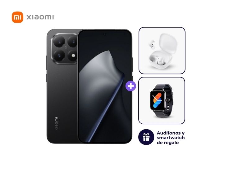 XIAOMI 15T 512GB 12GB NEGRO + SMARTWATCH + AUDÍFONOS - 1