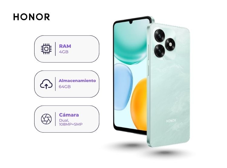 HONOR X5C 64GB 4GB RAM AZUL - 1