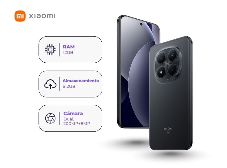XIAOMI REDMI NOTE 15 PRO+ 5G 512GB 12GB RAM NEGRO - 2