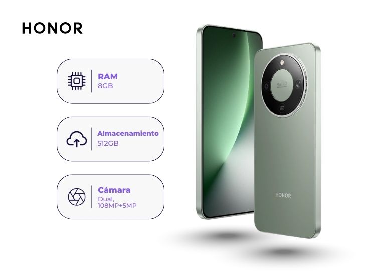 HONOR MAGIC 8 LITE 5G 512GB 8GB RAM VERDE - 2