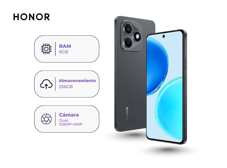 HONOR X8D 256GB 8GB RAM NEGRO - 2