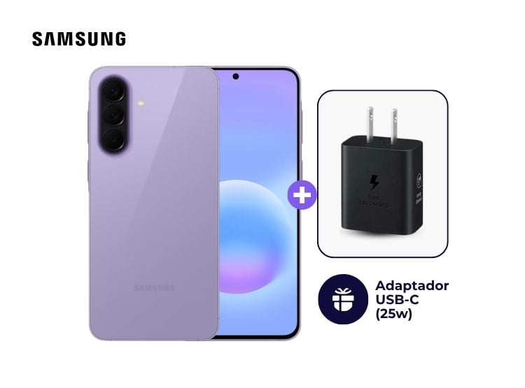 SAMSUNG GALAXY A57 5G 256GB 8GB RAM LILA + ADAPTADOR USB-C SAMSUNG 25W - 1