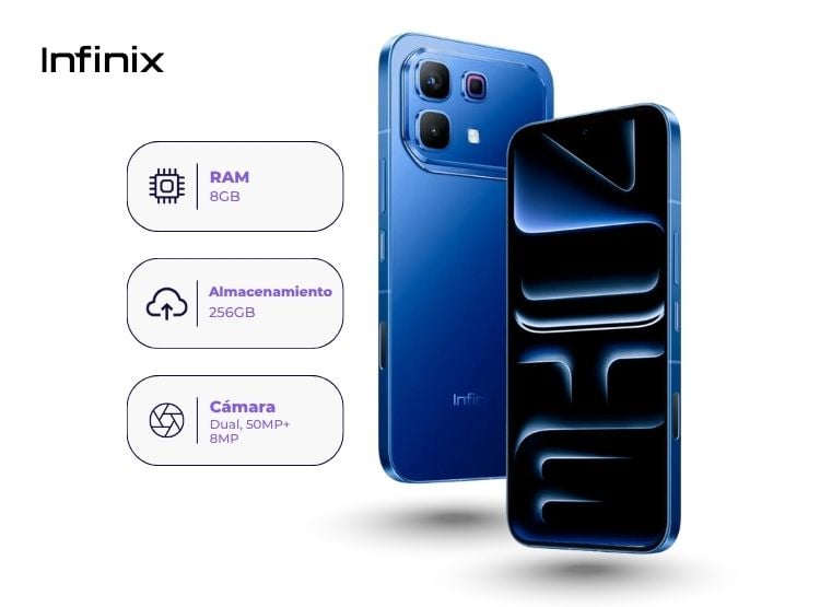 INFINIX NOTE 60 PRO 256GB 8GB RAM AZUL - 2