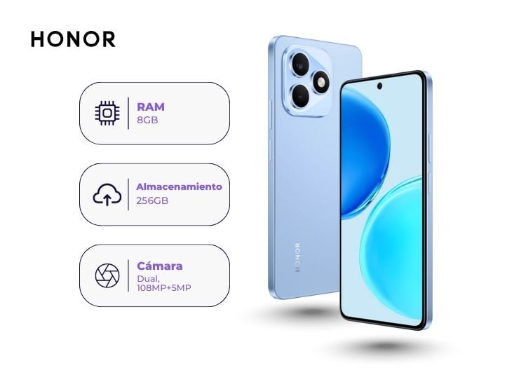 HONOR X8D 256GB 8GB RAM AZUL - 2