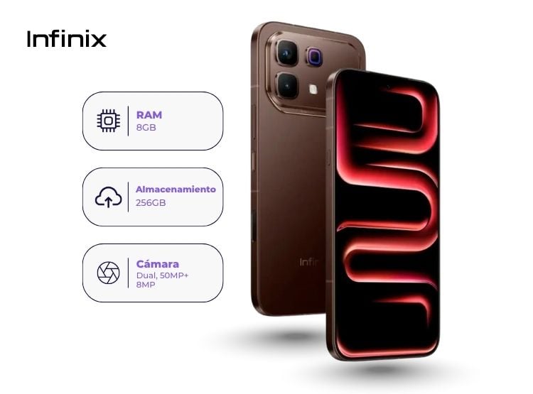 INFINIX NOTE 60 PRO 256GB 8GB RAM MARRÓN - 2
