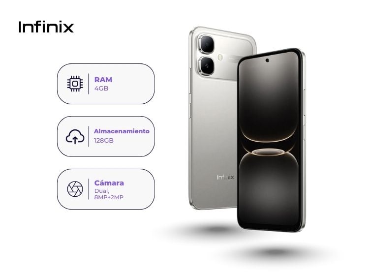 INFINIX SMART 20 128GB 4GB RAM TITANIO - 2