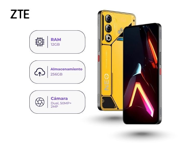 ZTE NUBIA NEO 3 GT 5G 256GB 12GB RAM AMARILLO - 1