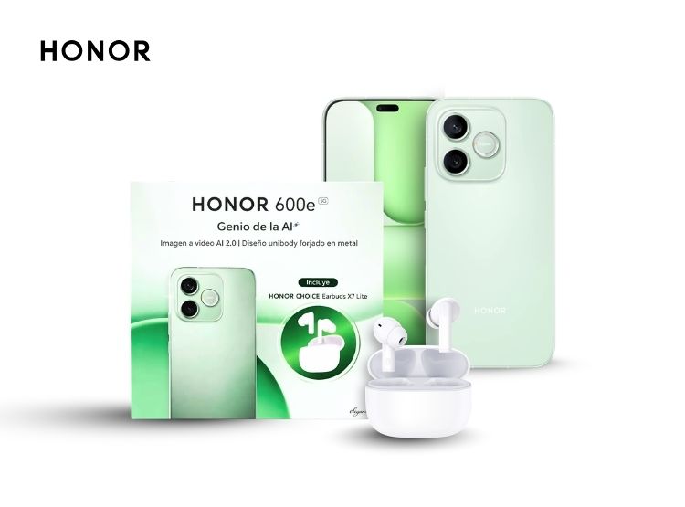 HONOR 600E 256GB 8GB RAM VERDE Y EARBUDS X7 LITE - 2