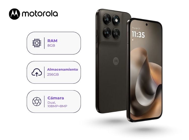 MOTOROLA MOTO G77 256GB 8GB RAM NEGRO - 1