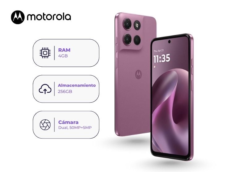 MOTOROLA MOTO G17 256GB 4GB RAM ROSA - 1