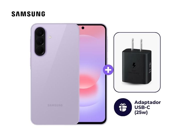 SAMSUNG GALAXY A37 5G 256GB 8GB RAM VIOLETA + ADAPTADOR USB-C SAMSUNG 25W - 1