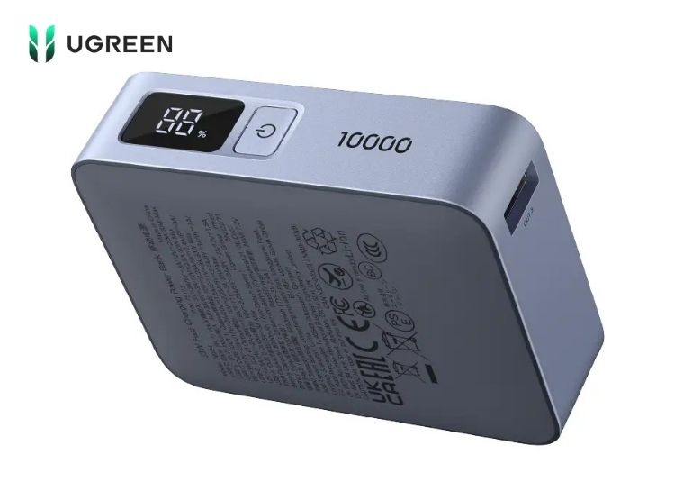 POWER BANK UGREEN PB584 10000MAH 33W CON CABLE USB-C INTEGRADO - 3
