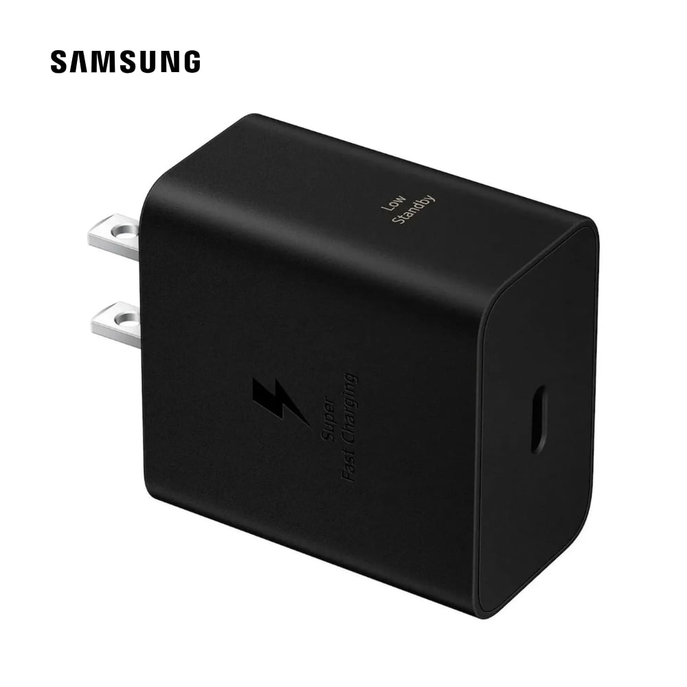 CARGADOR SAMSUNG 60W SUPER CARGA RÁPIDA USB-C NEGRO SIN CABLE - 3