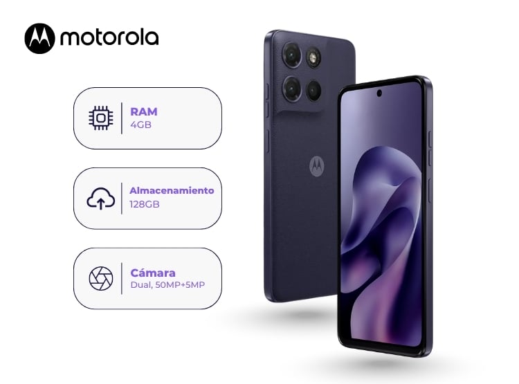 MOTOROLA MOTO G17 128GB 4GB RAM ARÁNDANO - 1