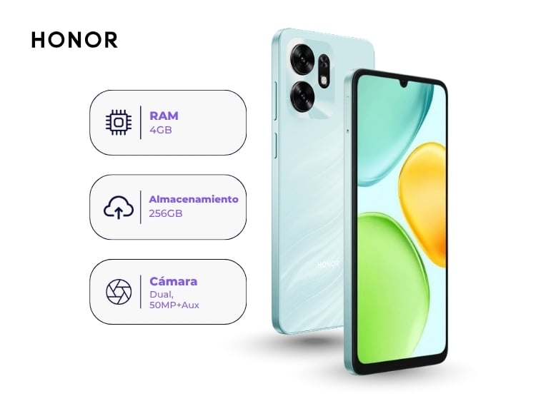 HONOR X6D 256GB 4GB RAM AZUL - 1
