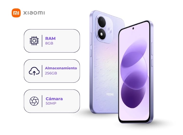 XIAOMI REDMI NOTE 17 4G 256GB 8GB MORADO CELESTIAL - 1