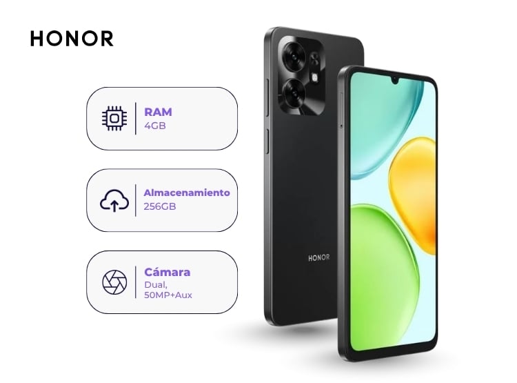 HONOR X6D 256GB 4GB RAM NEGRO - 1